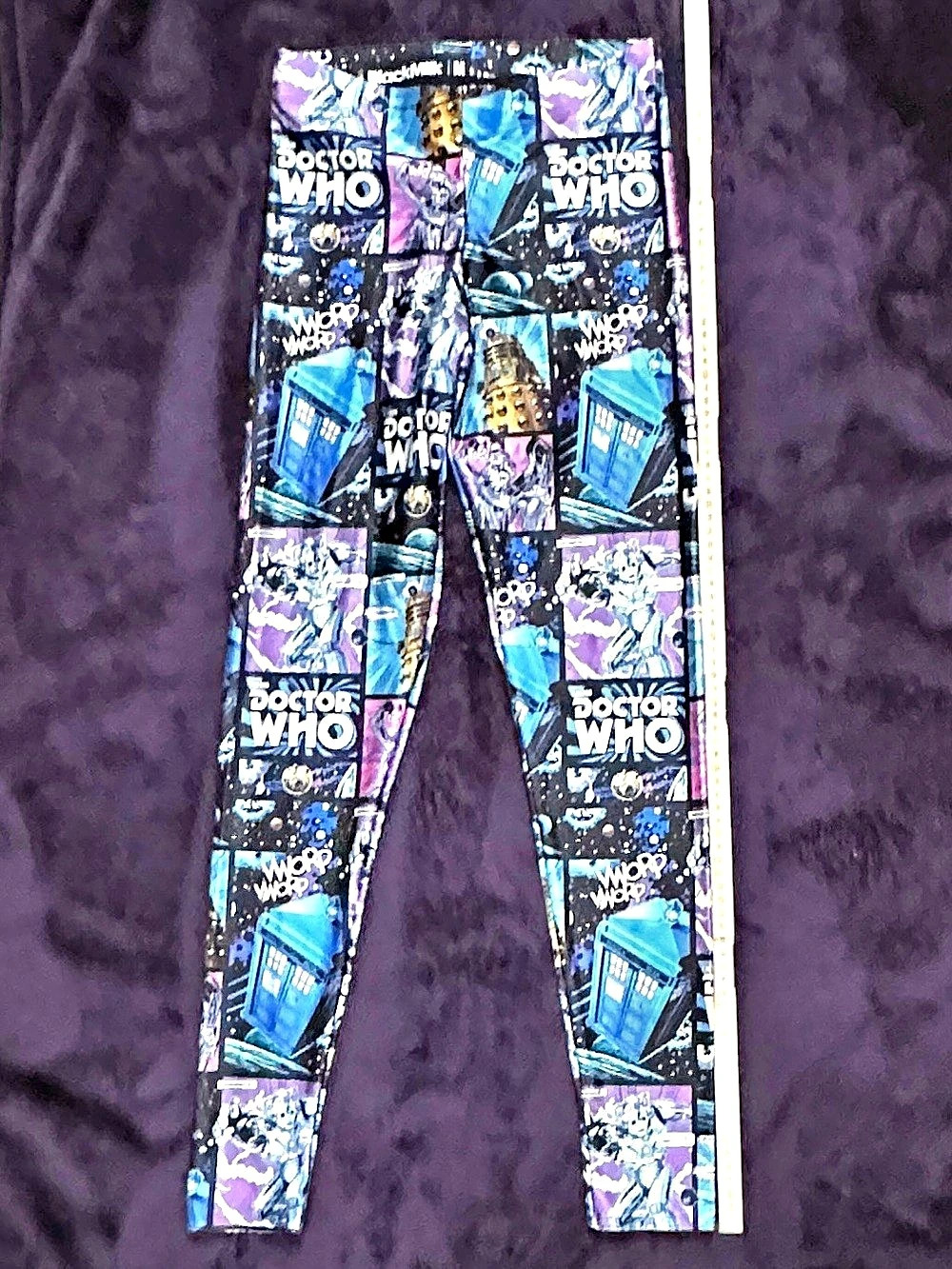 BlackMilk Doctor Who Leggings Comic Strip Mashup New with Tags - Picture 11 of 14